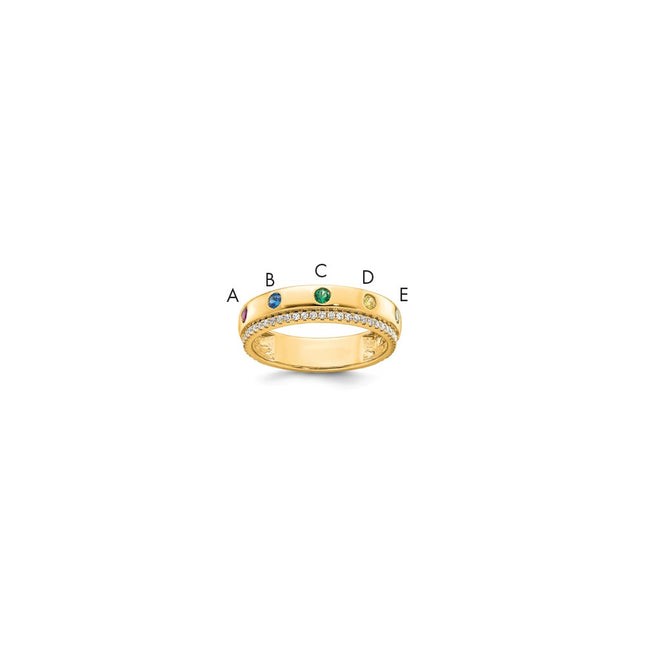 14k Yellow Gold Rings Style XMR103 - Classique Jewelry Inc.