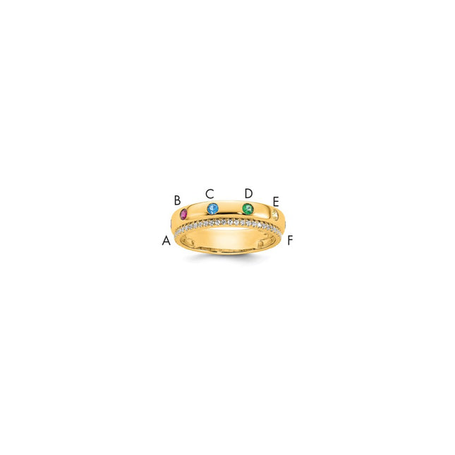 14k Yellow Gold Rings Style XMR103 - Classique Jewelry Inc.