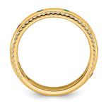 14K 8 Birthstone and Diamond Mother's Ring Semi-mount view