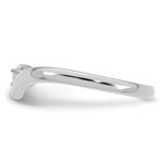 14K WG 1 Birthstone with Diamond Mother's Semi- Mount view