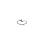 14K WG 1 Birthstone with Diamond Mother's Semi- Mount view