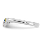 14K WG 5 Birthstone with Diamond with Mother's Ring Semi-mount view