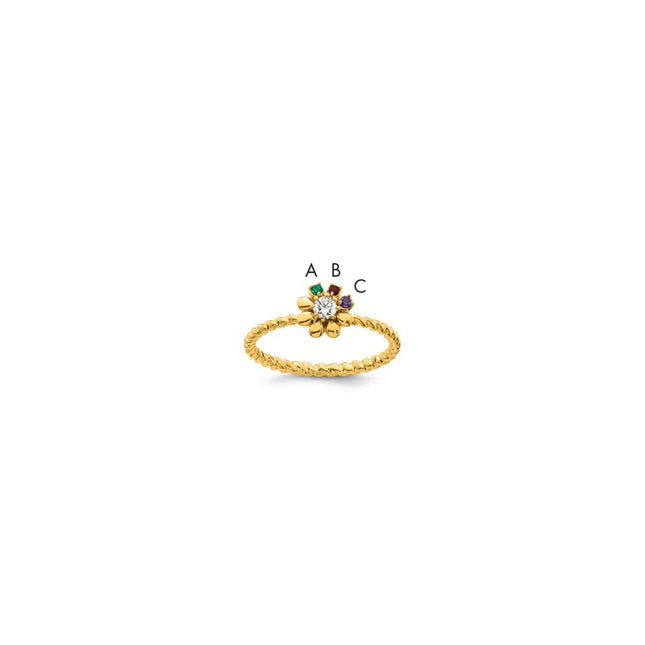 14k Yellow Gold Rings Style XMR107 - Classique Jewelry Inc.