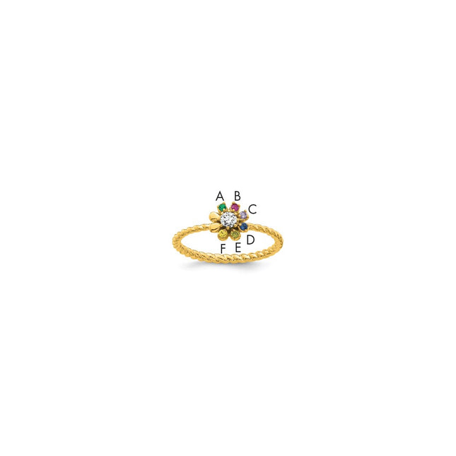 14k Yellow Gold Rings Style XMR107 - Classique Jewelry Inc.