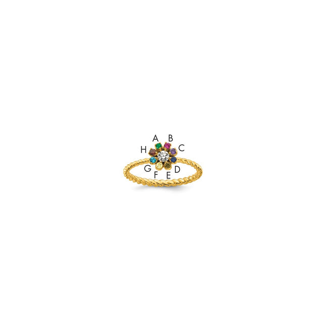 14k Yellow Gold Rings Style XMR107 - Classique Jewelry Inc.