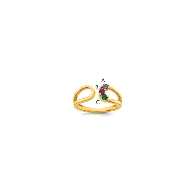 14k Yellow Gold Rings Style XMR109 - Classique Jewelry Inc.