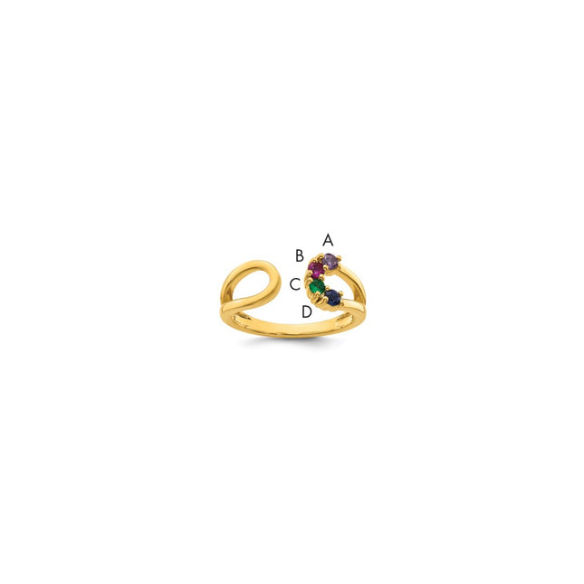 14k Yellow Gold Rings Style XMR109 - Classique Jewelry Inc.