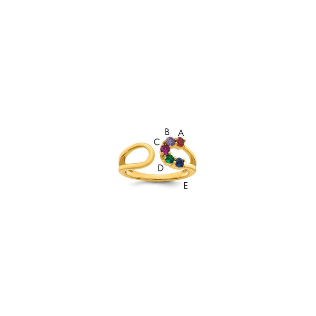14k Yellow Gold Rings Style XMR109 - Classique Jewelry Inc.