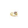 14k 7 Synthetic Birthstone Mother's Wrap Ring