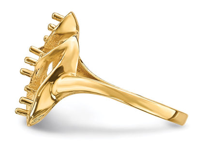 14k Yellow Gold Rings Style XMR3 - Classique Jewelry Inc.