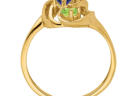 14K Genuine 4 Stone Mother's Ring