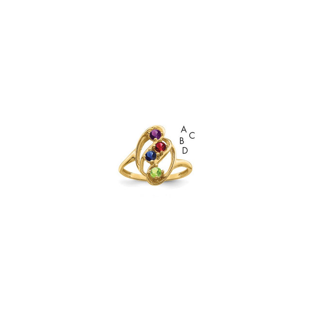 14k Yellow Gold Rings Style XMR3 - Classique Jewelry Inc.