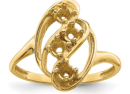 14K Genuine 4 Stone Mother's Ring