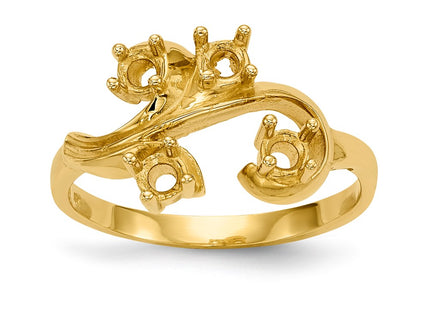 14k Yellow Gold Rings Style XMR4 - Classique Jewelry Inc.
