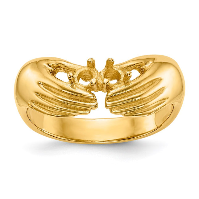 14k Yellow Gold Rings Style XMR51 - Classique Jewelry Inc.