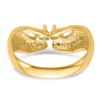 14K 2 Synthetic Stone Family Ring view