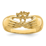 14K 3 Synthetic Stone Family Ring view