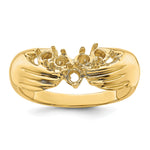 14K 5 Synthetic Stone Family Ring view