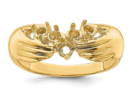 14k Yellow Gold Rings Style XMR51 - Classique Jewelry Inc.