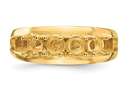 14k Yellow Gold Rings Style XMR7 - Classique Jewelry Inc.