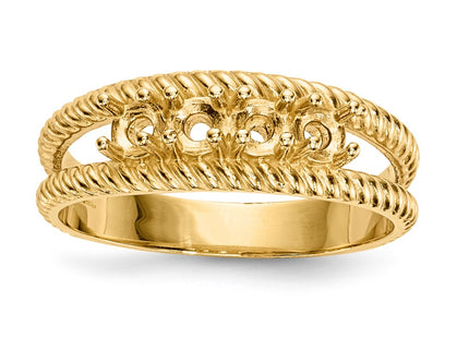 14k Yellow Gold Rings Style XMR8 - Classique Jewelry Inc.