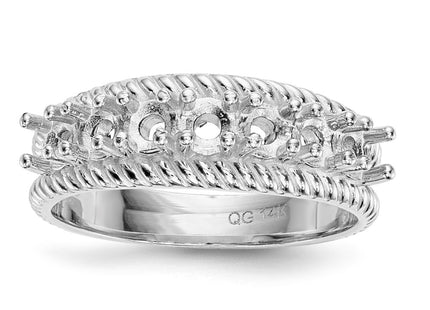 14k White Gold Rings Style XMR8 - Classique Jewelry Inc.
