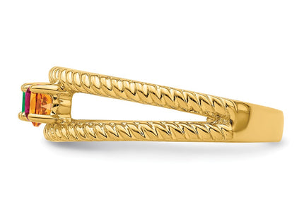 14K Genuine 3 Stone Mother's Ring