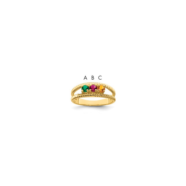 14k Yellow Gold Rings Style XMR8 - Classique Jewelry Inc.