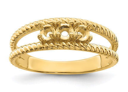 14K Genuine 3 Stone Mother's Ring