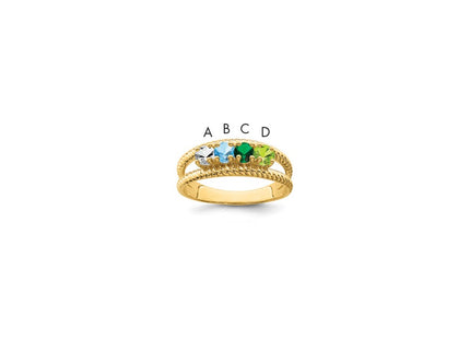 14k Yellow Gold Rings Style XMR8 - Classique Jewelry Inc.