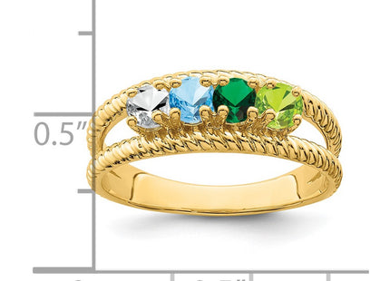 14k Yellow Gold Rings Style XMR8 - Classique Jewelry Inc.