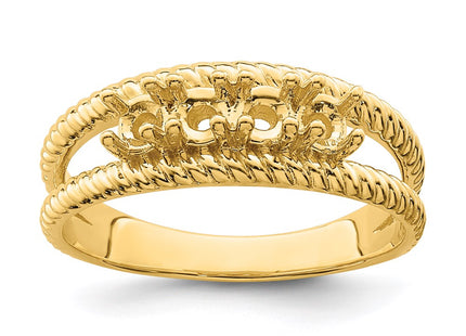 14k Yellow Gold Rings Style XMR8 - Classique Jewelry Inc.