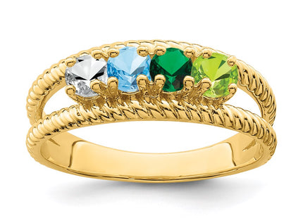 14k Yellow Gold Rings Style XMR8 - Classique Jewelry Inc.