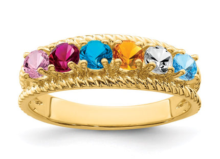 10k Yellow Gold Rings Style 1XMR8/6-7 - Classique Jewelry Inc.
