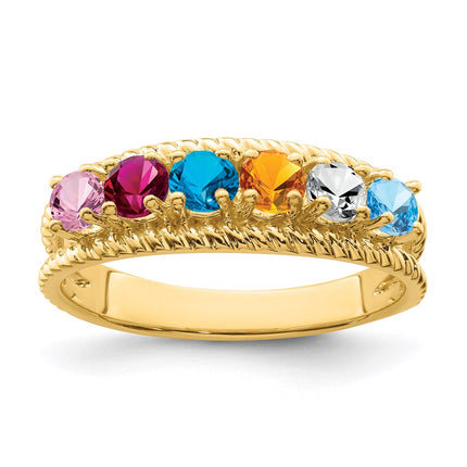10k Yellow Gold Rings Style 1XMR8/6-7 - Classique Jewelry Inc.
