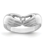 14K White Gold 1 Genuine Stone Family Ring view