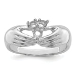 14K White Gold 3 Genuine Stone Family Ring view
