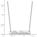 10K White Gold Small Customized Bar Necklace view