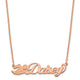 Customized Nameplate Necklace - SS/Rose Plated