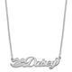 Customized Nameplate Necklace - Sterling Silver