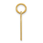 14K Yellow Gold Small Heart Disc Name Charm view