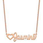Customized Nameplate Necklace - SS/Rose Plated view 3