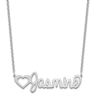 Customized Nameplate Necklace - Sterling Silver