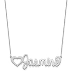 Customized Nameplate Necklace - 10k White Gold view 3