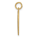 14K Yellow Gold Heart Disc Name Charm view