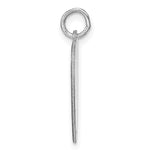 14K White Gold Heart Disc Name Charm view