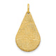 14K Yellow Gold Tear Drop Fingerprint Charm