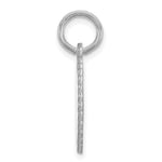 10K White Gold Scalloped Disc with Name Charm view