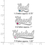 10k Yellow Gold Birthstone Heart Name Plate view 10