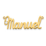 Sterling Silver/Gold-plated Birthstone Name Plate view 18